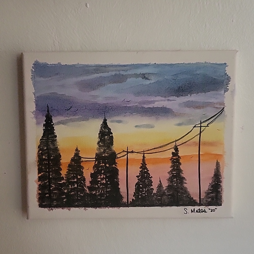 HANDPAINTED ON A SMALL CANVAS